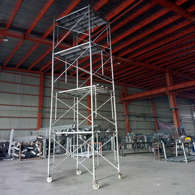 1219*1524 mm Frame Scaffolding System Good Price China Manufacturer Scaffold Frame Cross Brace Jet Pin Galvanized Scaffold Frame